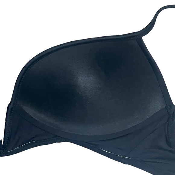 NWT SunDazed 32B/C Bikini Top Black Maya V Wire Bra Sized Underwire Swimsuit - Picture 7 of 9